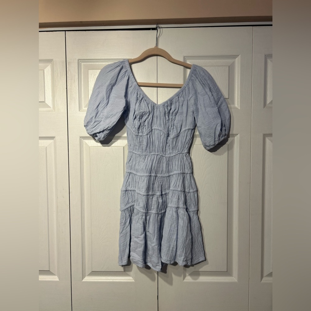 Vintage Havana blue mini dress